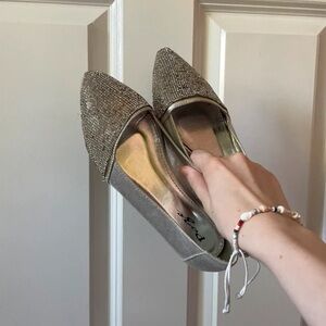 & Other Stories Glittering Silver Loafers